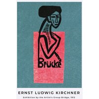 Photocircle Poster / Leinwandbild - Ausstellungsposter der Künstlergruppe Brücke von Ernst Ludwig Kirchner