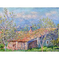 Photocircle Poster / Leinwandbild - Claude Monet: Gärtnerhaus in Antibes