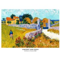 Photocircle Poster / Leinwandbild - Vincent Van Gogh: Bauernhaus in der Provence