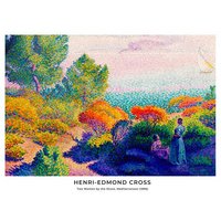 Photocircle Poster / Leinwandbild - Henri-Edmond Cross: Zwei Frauen am Ufer- Ausstellungsposter