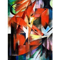 Photocircle Poster / Leinwandbild - Franz Marc - Füchse