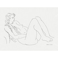 Photocircle Poster / Leinwandbild - Henri Matisse: Akt mit Halskette und langen Haaren