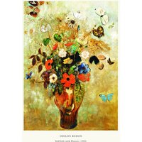 Photocircle Poster / Leinwandbild - Odilon Redon - Stillleben mit Blumenvase