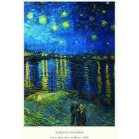 Photocircle Poster / Leinwandbild - Vincent van Gogh - Sternennacht über der Rhone