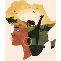 Photocircle Poster / Leinwandbild - Africa Love