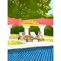 Photocircle Poster / Leinwandbild - Tiger Vacay