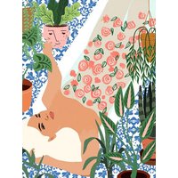 Photocircle Poster / Leinwandbild - Moroccan Bath With Plants