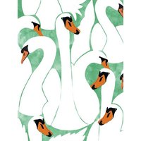 Photocircle Poster / Leinwandbild - White Calm Was Born Into A Swan