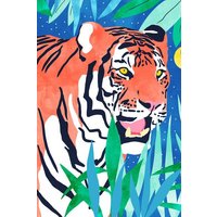 Photocircle Poster / Leinwandbild - Tiger Forest
