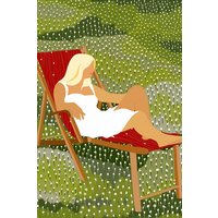 Photocircle Poster / Leinwandbild - I fell in love like we fall asleep. Slowly, then all at once