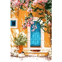 Photocircle Poster / Leinwandbild - Oh The Places You Will Go, Summer Travel Spain Greece Painting