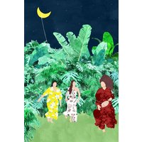 Photocircle Poster / Leinwandbild - The Moon Kite