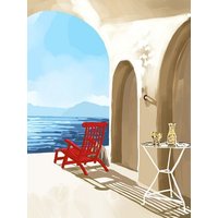 Photocircle Poster / Leinwandbild - Solitude By The Sea
