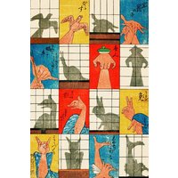 Photocircle Poster / Leinwandbild - Utagawa Hiroshige: Acht Schattenfiguren