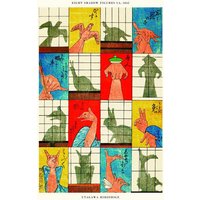 Photocircle Poster / Leinwandbild - Utagawa Hiroshige: Acht Schattenfiguren - Ausstellungsposter