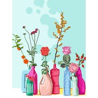 Photocircle Poster / Leinwandbild - Flower Pots Meadow