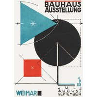 Photocircle Poster / Leinwandbild - Bauhaus Austellung Weimar 1923 (sepia)