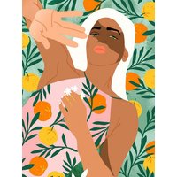 Photocircle Poster / Leinwandbild - Summer In The Orange Grove