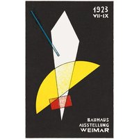 Photocircle Poster / Leinwandbild - Bauhaus Ausstellungsplakat 1923 (sepia)