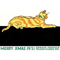 Photocircle Poster / Leinwandbild - Frohe Weihnachten von Edward Penfield