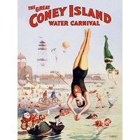 Photocircle Poster / Leinwandbild - The great Coney Island Water Carnival