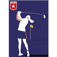 Photocircle Poster / Leinwandbild - Female Golf