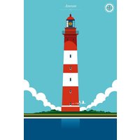 Photocircle Poster / Leinwandbild - Leuchtturm Amrum