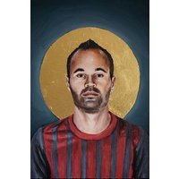 Photocircle Poster / Leinwandbild - Andres Iniesta
