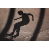Photocircle Poster / Leinwandbild - Skate Shadow