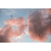 Photocircle Poster / Leinwandbild - Sunset Trinity