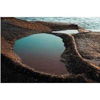 Photocircle Poster / Leinwandbild - Sunset Pool