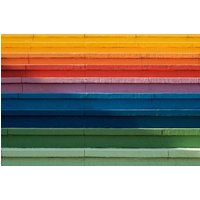 Photocircle Poster / Leinwandbild - Rainbow Stairs