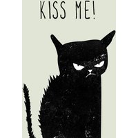 Photocircle Poster / Leinwandbild - Kiss me Cat