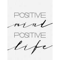 Photocircle Poster / Leinwandbild - Positive Mind Positive Life