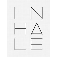 Photocircle Poster / Leinwandbild - Inhale