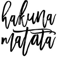 Photocircle Poster / Leinwandbild - Hakuna Matata No2