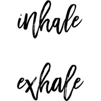 Photocircle Poster / Leinwandbild - Inhale Exhale No8