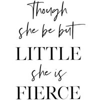 Photocircle Poster / Leinwandbild - She is Fierce No2