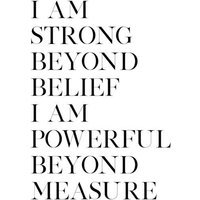 Photocircle Poster / Leinwandbild - Strong and Powerful
