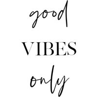 Photocircle Poster / Leinwandbild - Good Vibes Only No2