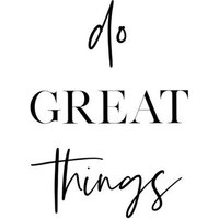 Photocircle Poster / Leinwandbild - Do Great Things