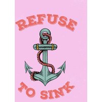 Photocircle Poster / Leinwandbild - Refuse to sink