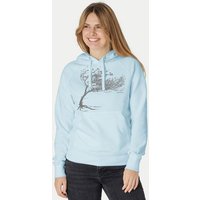 Peaces.bio - handbedruckte Biomode Bio-Damen-Kapuzensweater "Windytree"