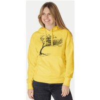 Peaces.bio - handbedruckte Biomode Bio-Damen-Kapuzensweater "Windytree"