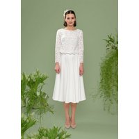 Atelier SNOW Zweiteiliges Brautkleid Langarm Top Lily-Alyssien