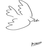 Photocircle Poster / Leinwandbild - Picasso Taube