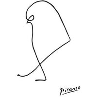 Photocircle Poster / Leinwandbild - Picasso Spatz