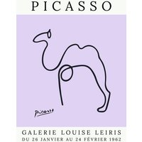Photocircle Poster / Leinwandbild - Picasso Kamel – lila