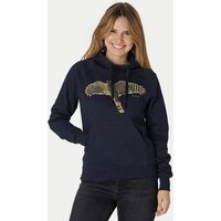 Peaces.bio - handbedruckte Biomode Bio-Hoodie Sperber Damen