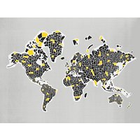 Photocircle Poster / Leinwandbild - Abstract World Map